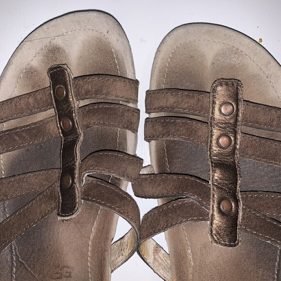 𝅺ugg Australia Brown Leather‎ Gladiator Sandals Size 8 - Picture 5 of 6